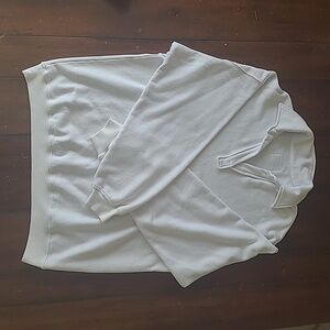 Daily Drills, Oversized Collared Crew, New, XS/S, White